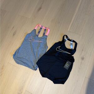 Bundle of 2 Nike Open Back Tops